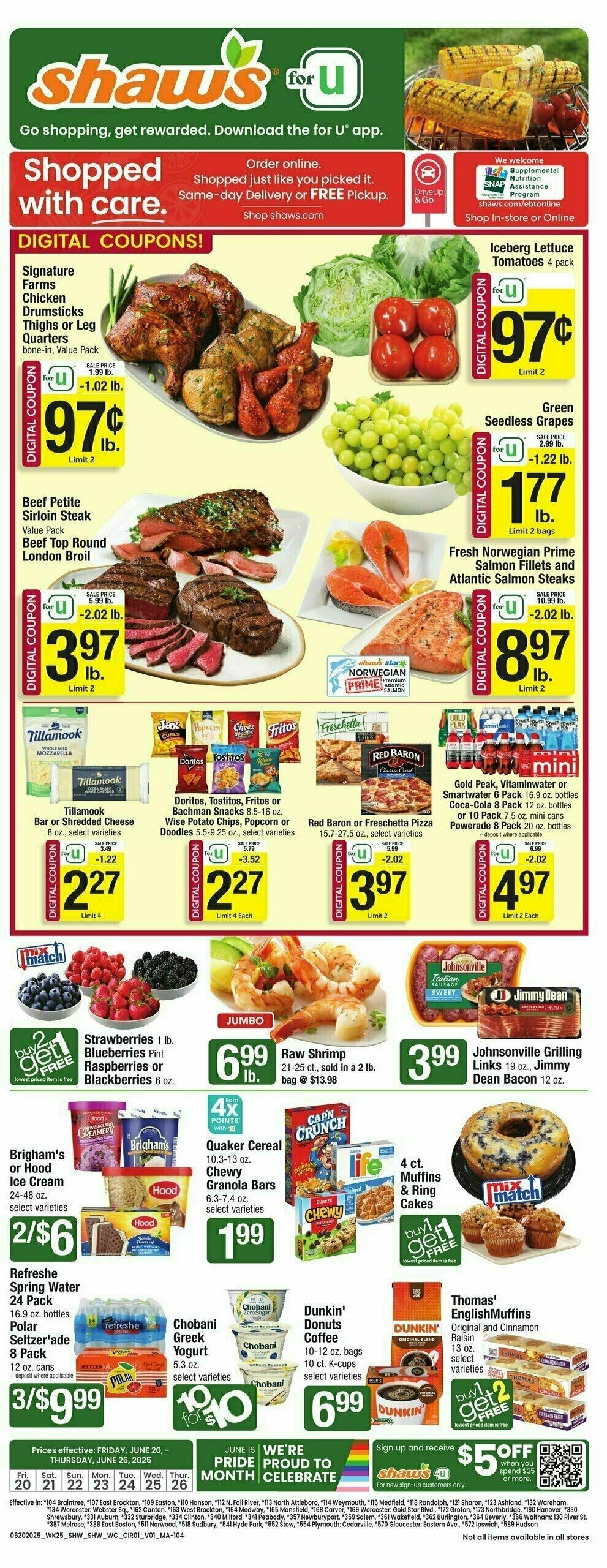 Shaw's Weekly Ad from June 20