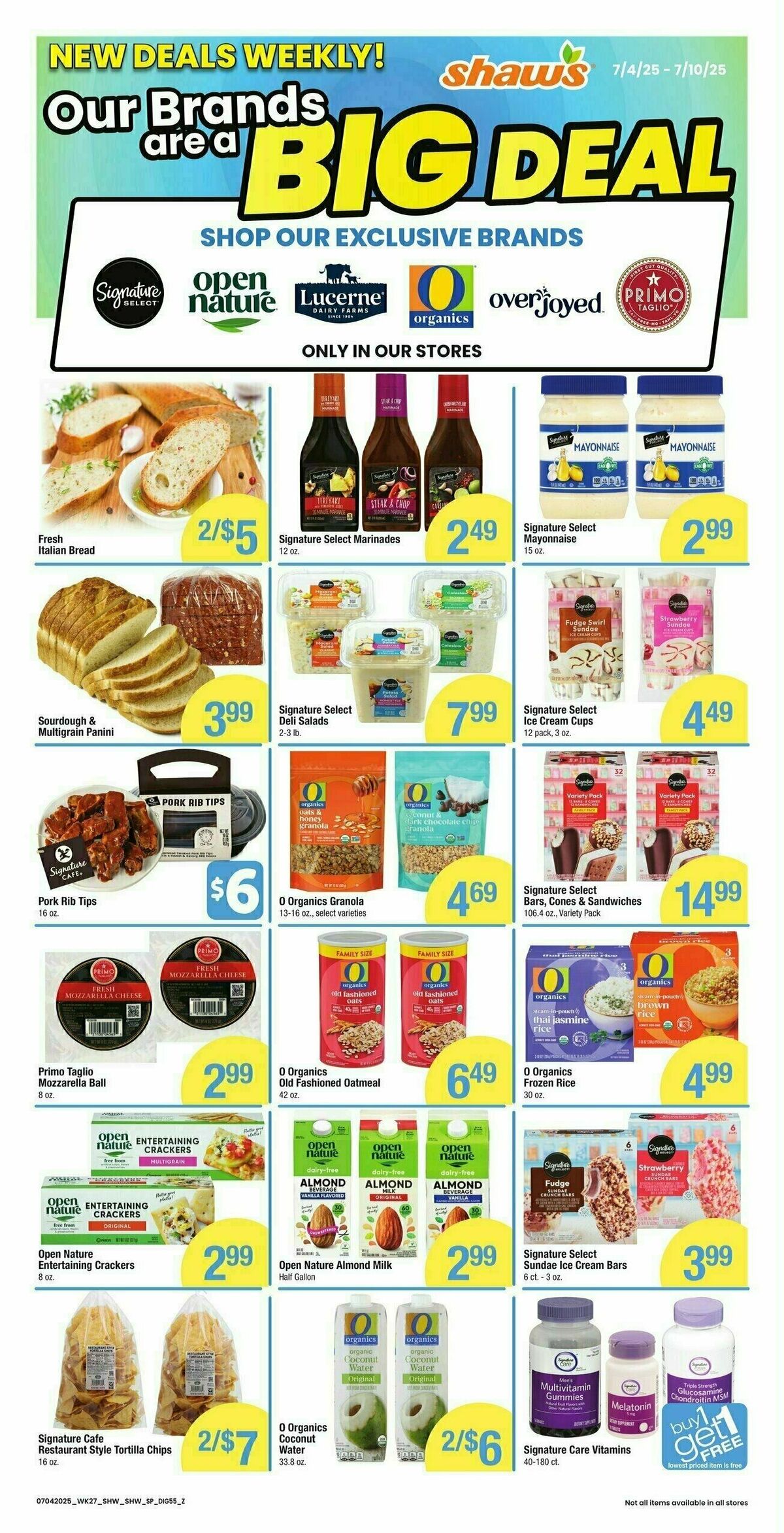 Shaw's Additional Savings Weekly Ad from July 4