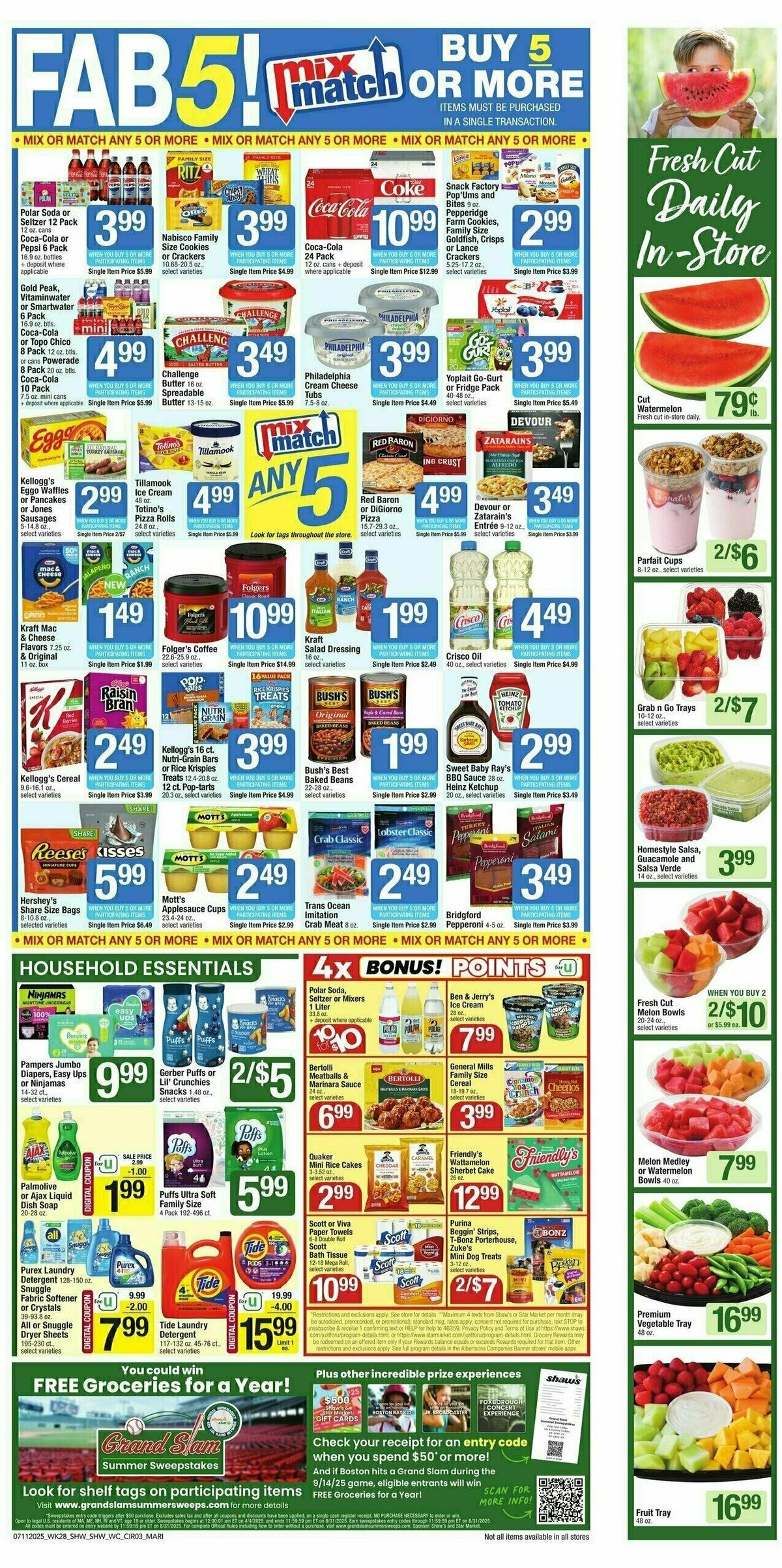 Shaw's Weekly Ad from July 11