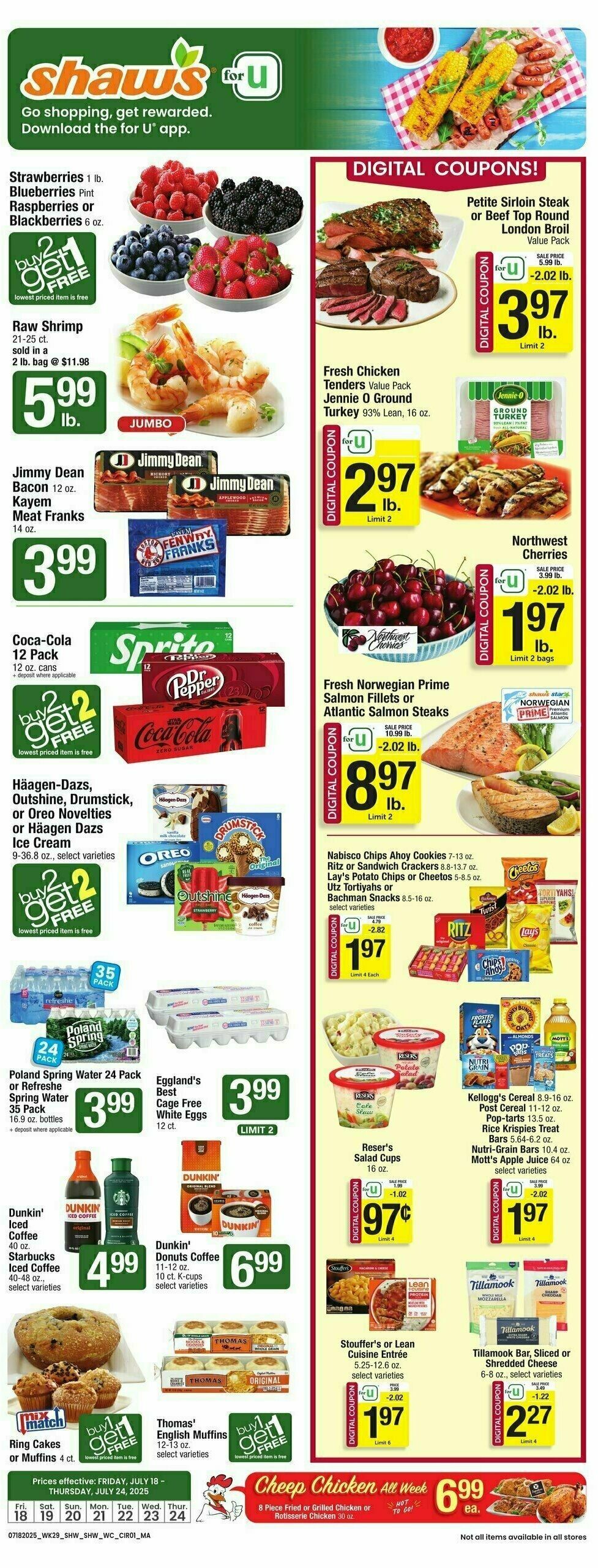 Shaw's Weekly Ad from July 18