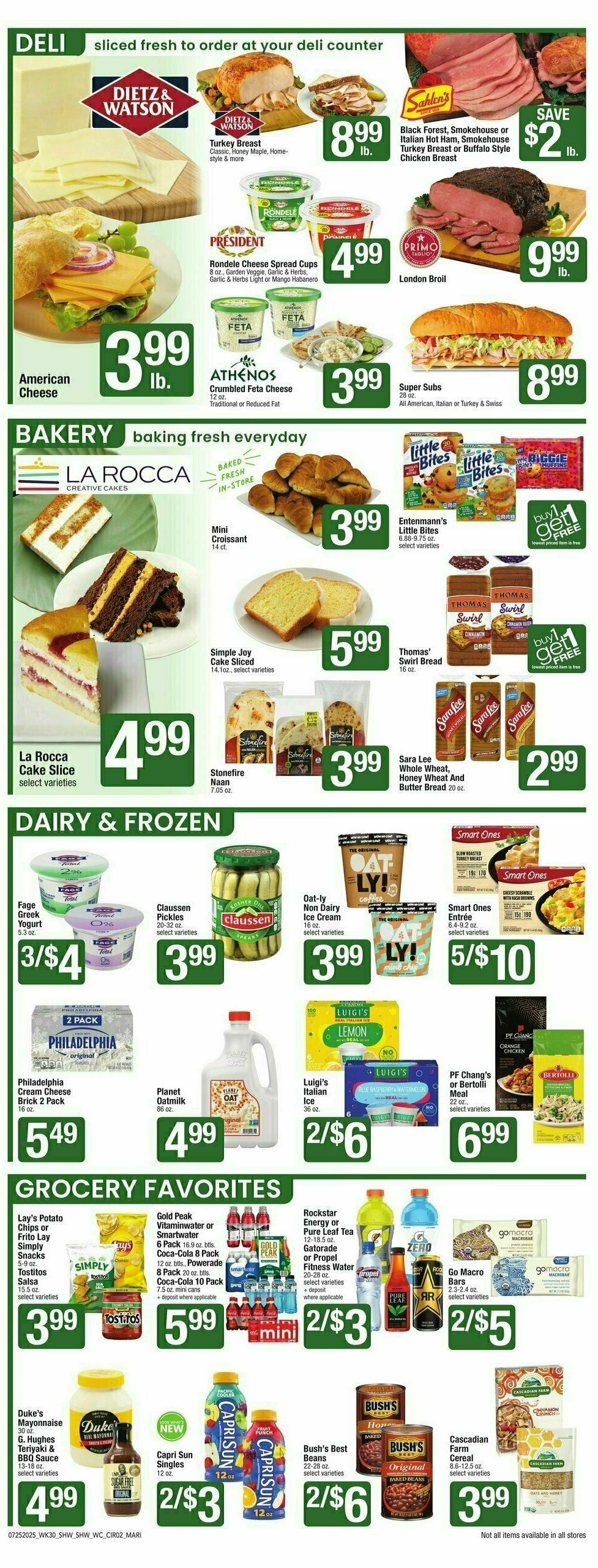 Shaw's Weekly Ad from July 25