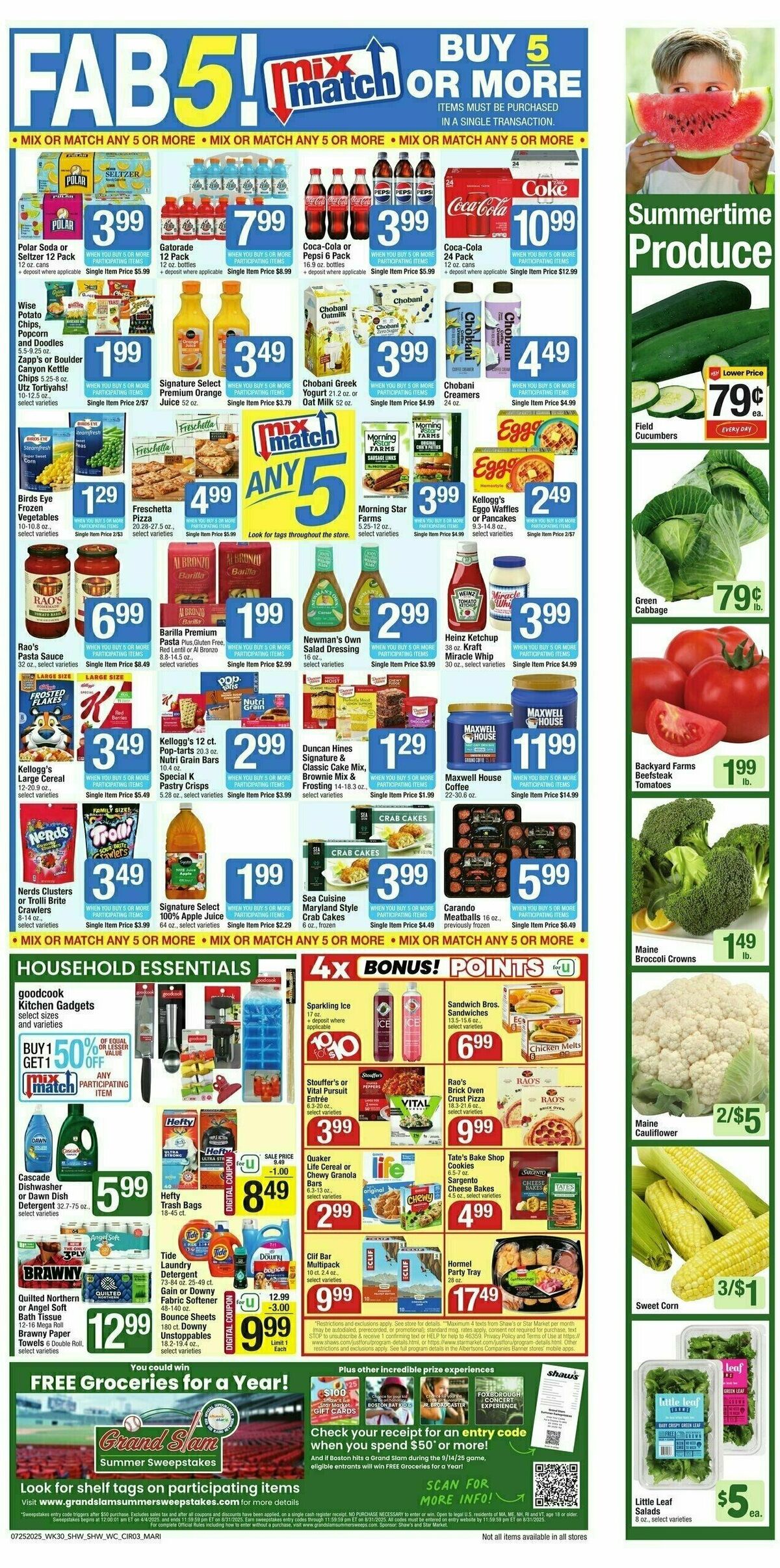 Shaw's Weekly Ad from July 25