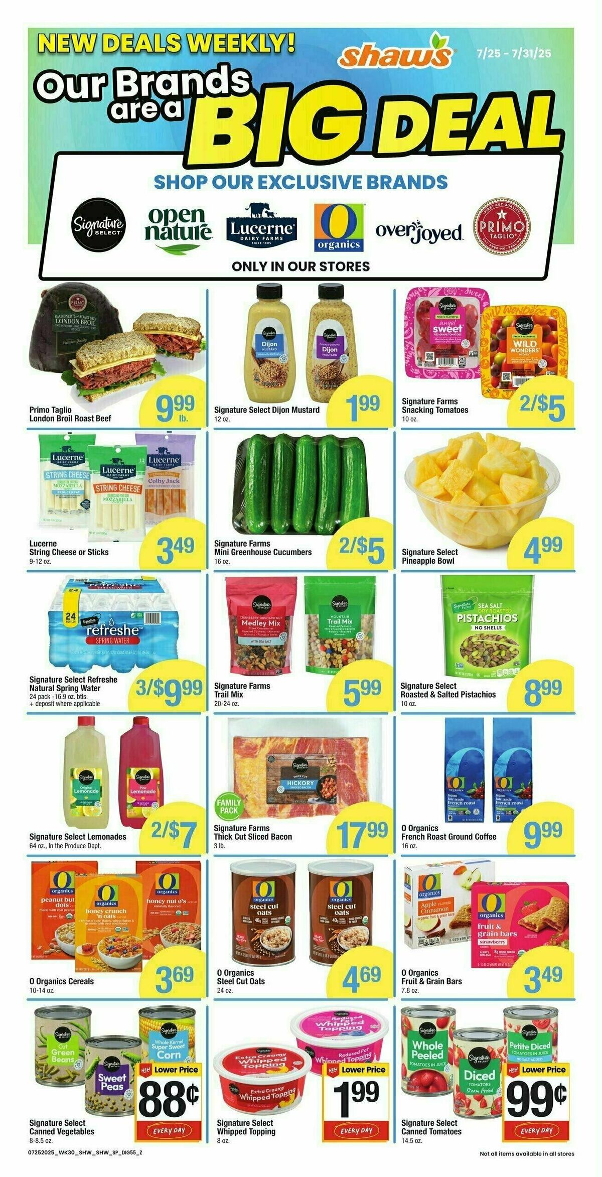 Shaw's Additional Savings Weekly Ad from July 25