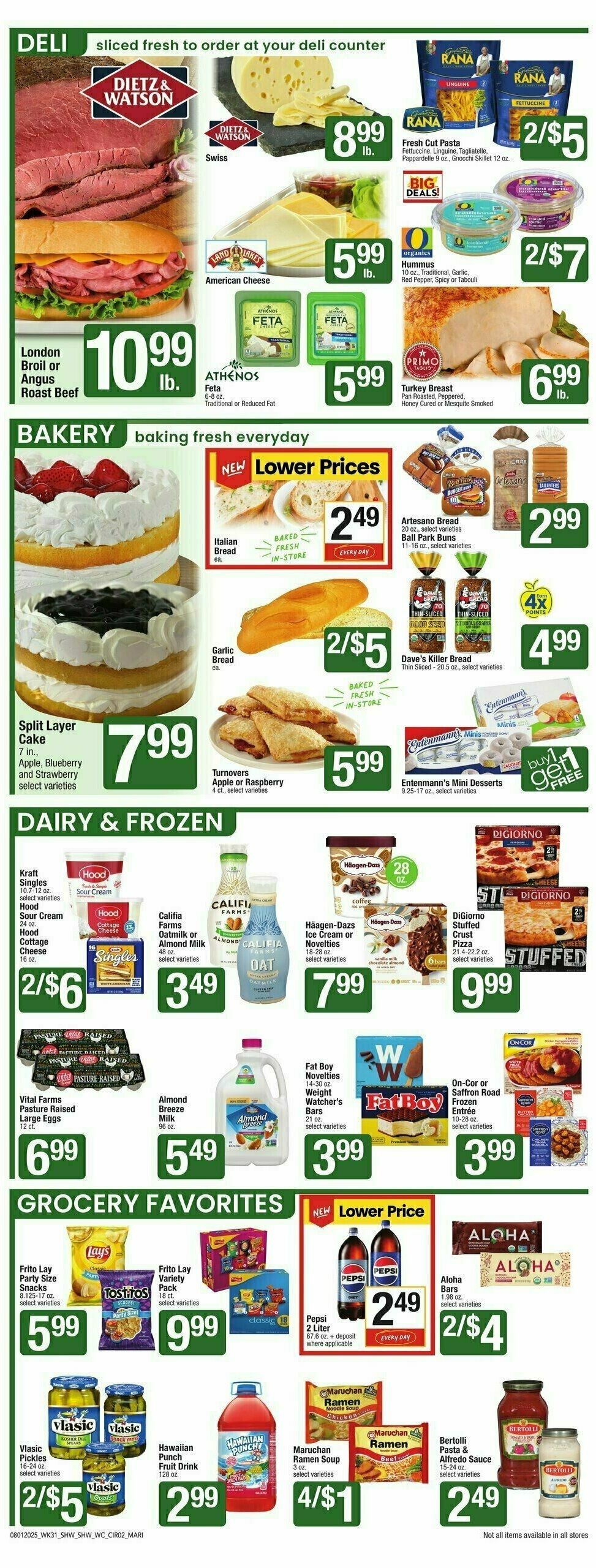 Shaw's Weekly Ad from August 1