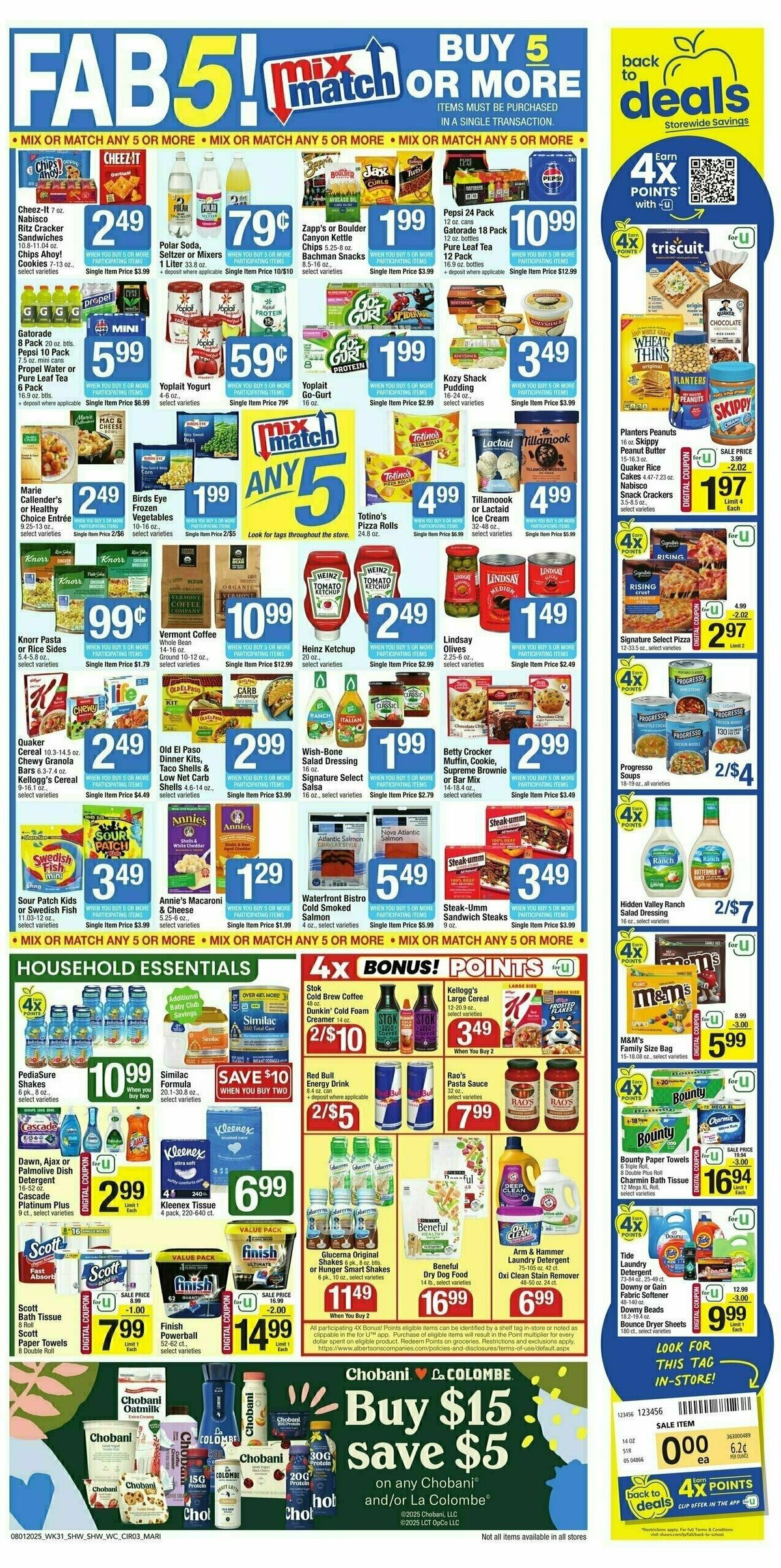 Shaw's Weekly Ad from August 1
