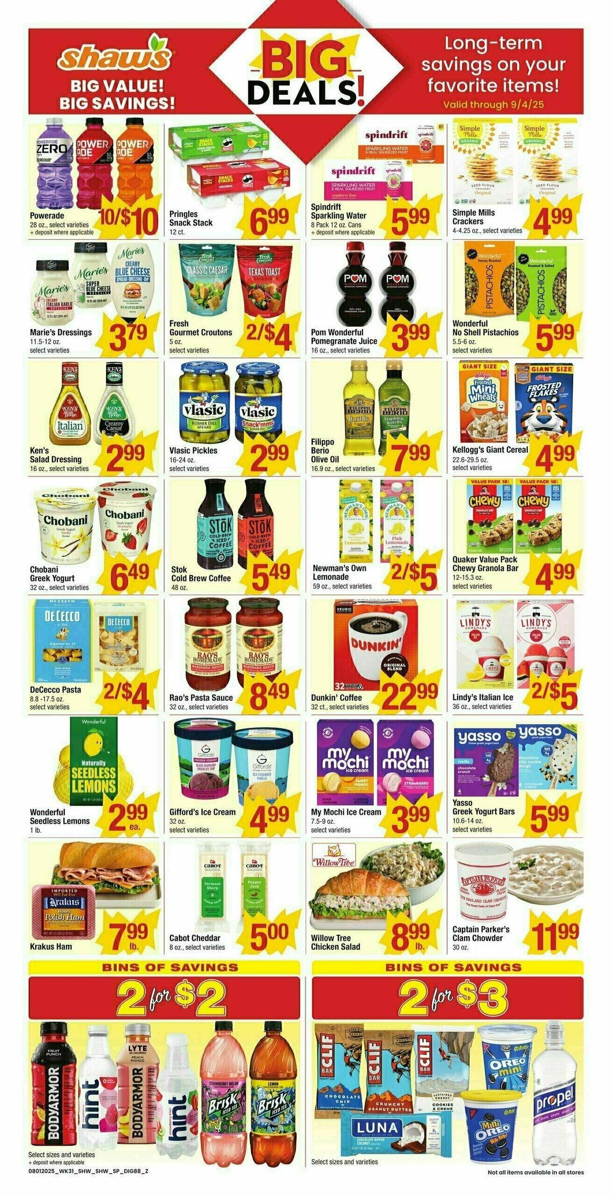 Shaw's Additional Savings Weekly Ad from August 1