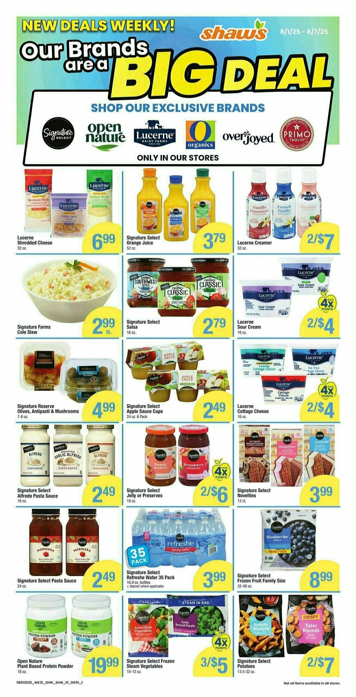 Shaw's Additional Savings Weekly Ad from August 1