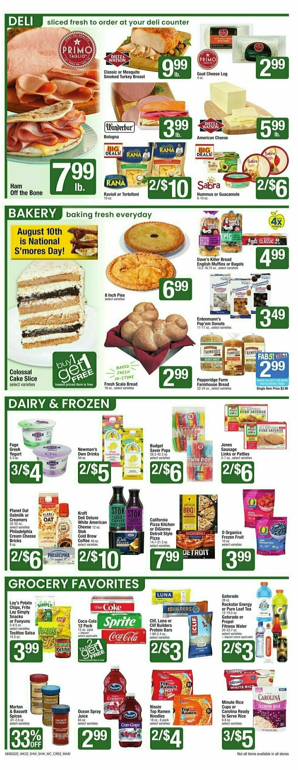 Shaw's Weekly Ad from August 8