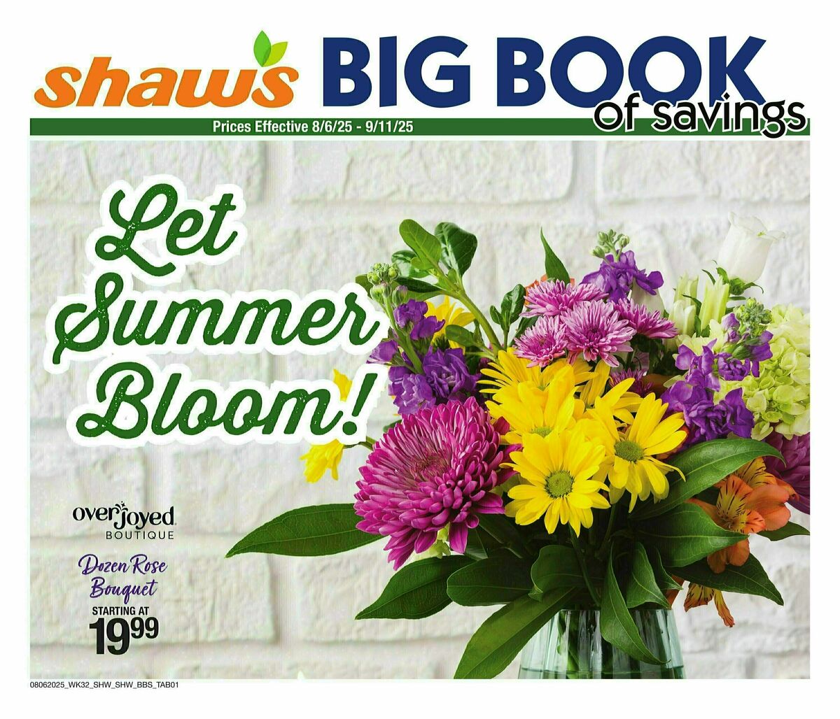 Shaw's Big Book of Savings Weekly Ad from August 6