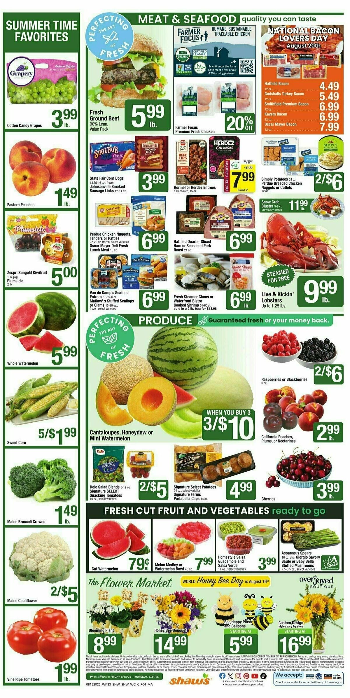 Shaw's Weekly Ad from August 15