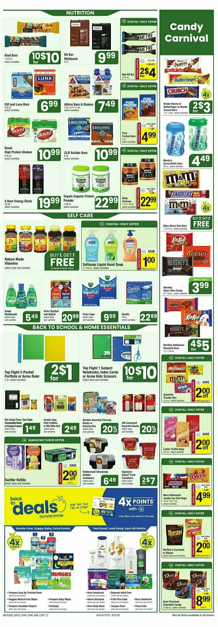 Shaw's Weekly Ad from August 15