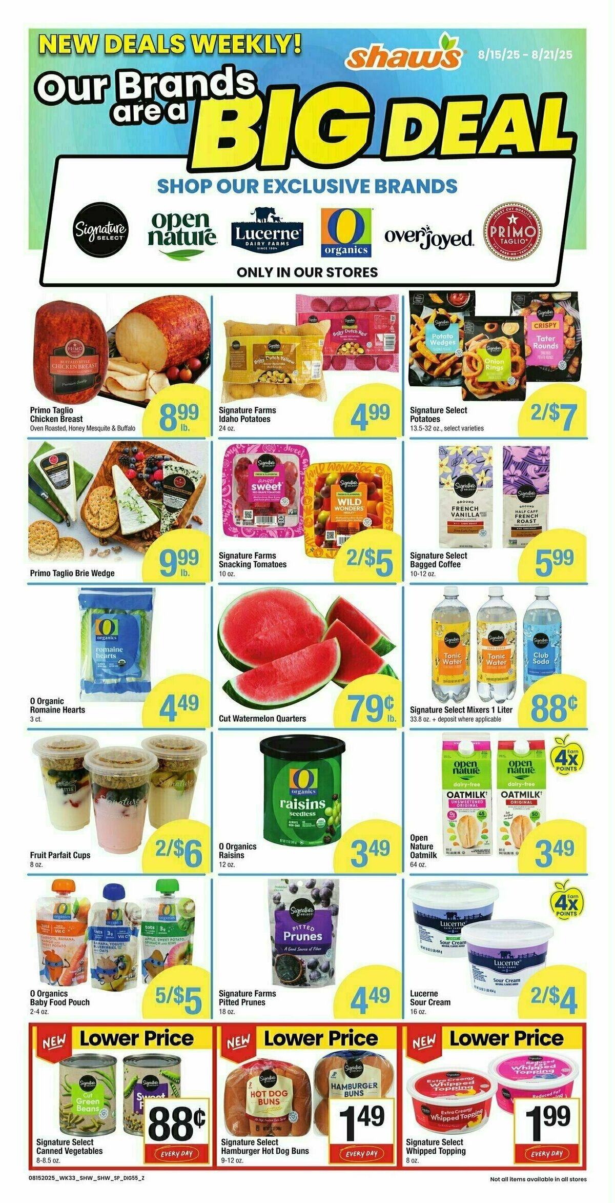 Shaw's Additional Savings Weekly Ad from August 15