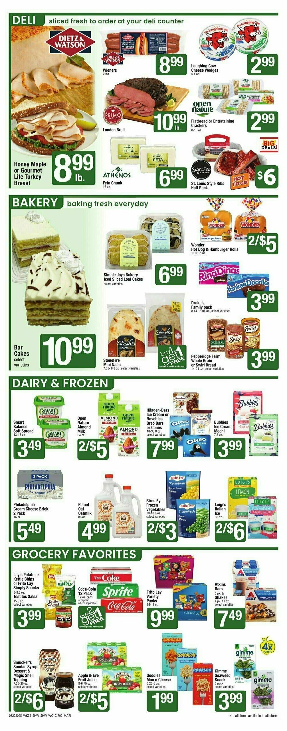 Shaw's Weekly Ad from August 22