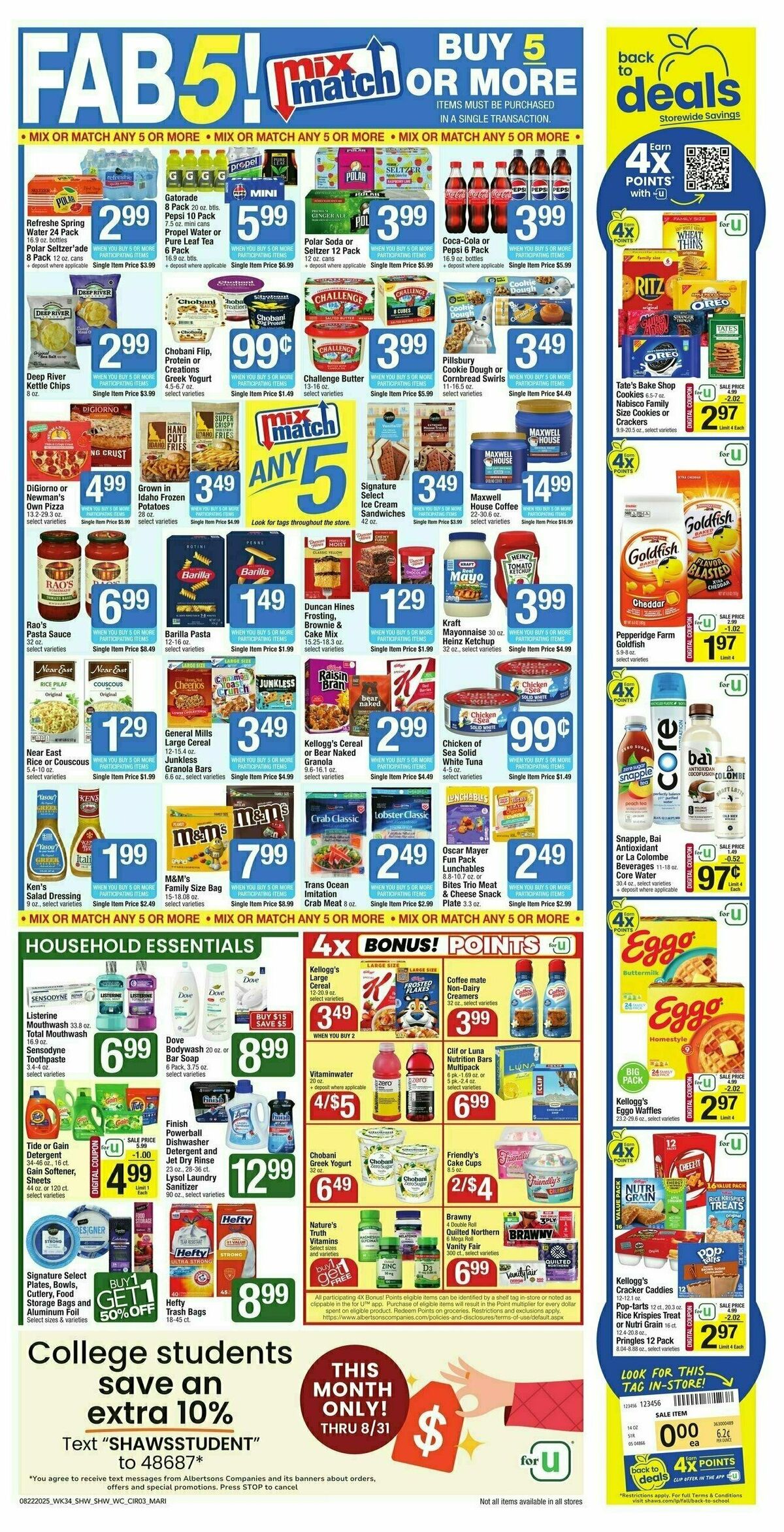 Shaw's Weekly Ad from August 22