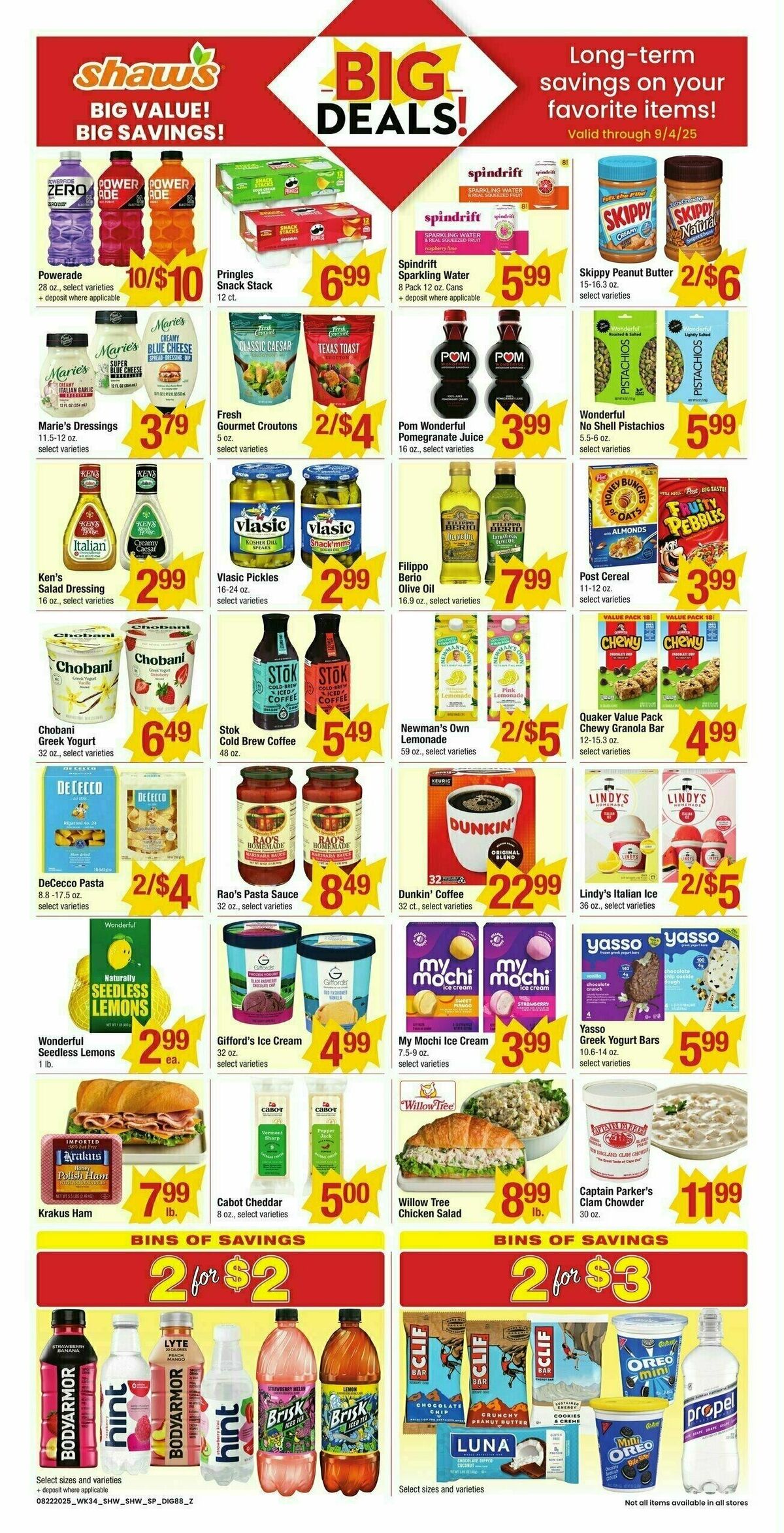 Shaw's Additional Savings Weekly Ad from August 22