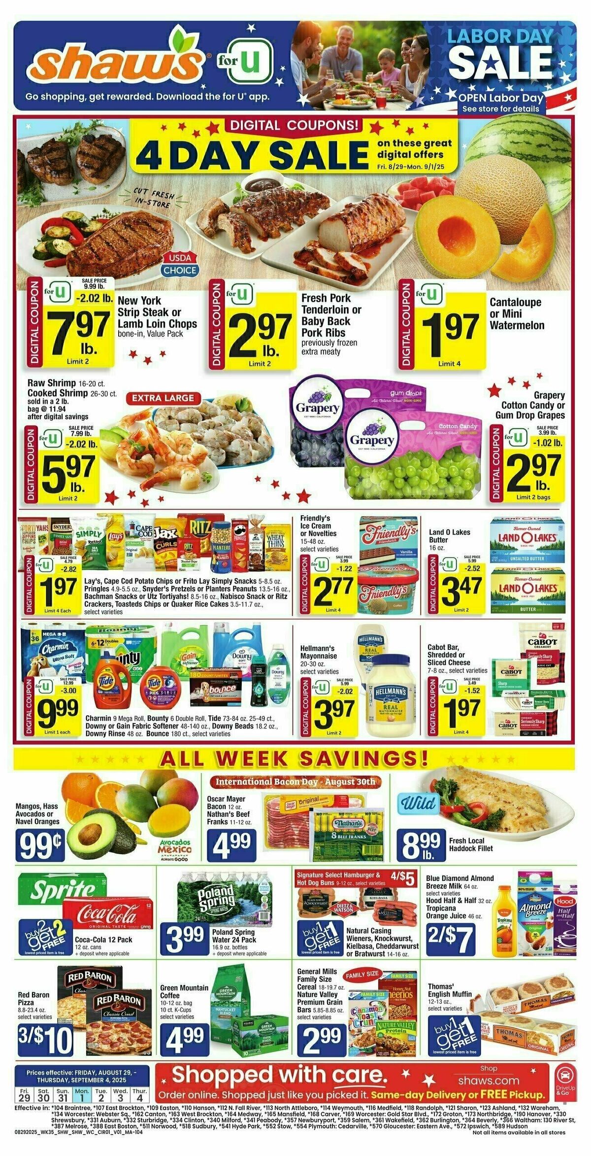 Shaw's Weekly Ad from August 29