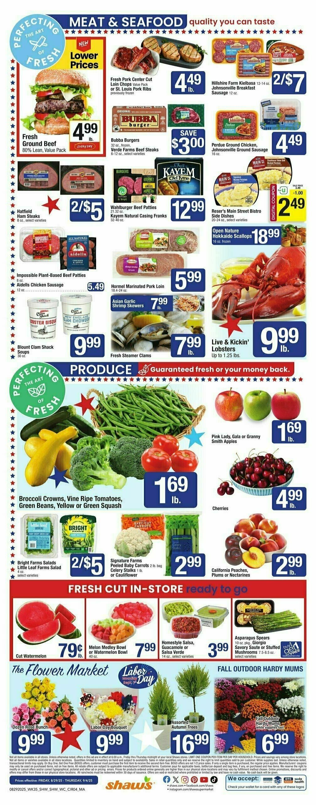 Shaw's Weekly Ad from August 29
