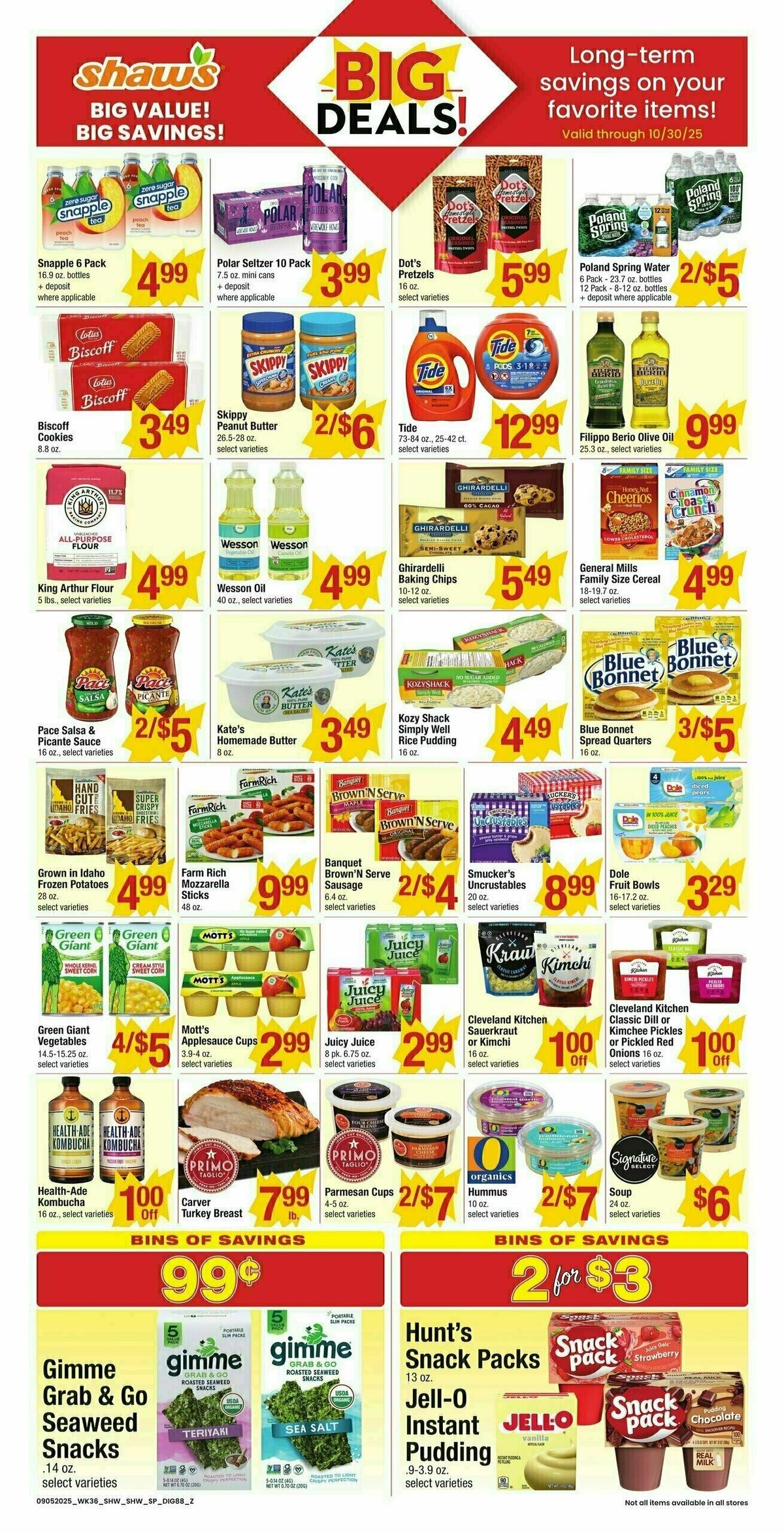 Shaw's Additional Savings Weekly Ad from September 5