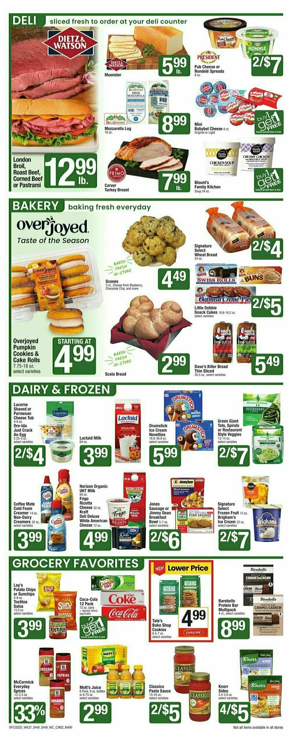 Shaw's Weekly Ad from September 12