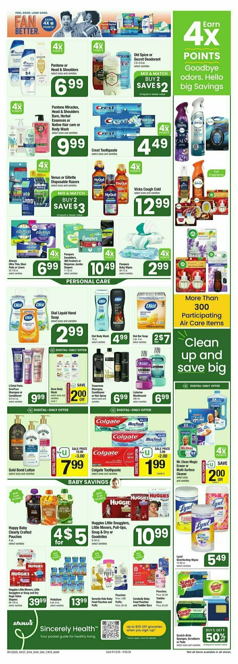 Shaw's Weekly Ad from September 12