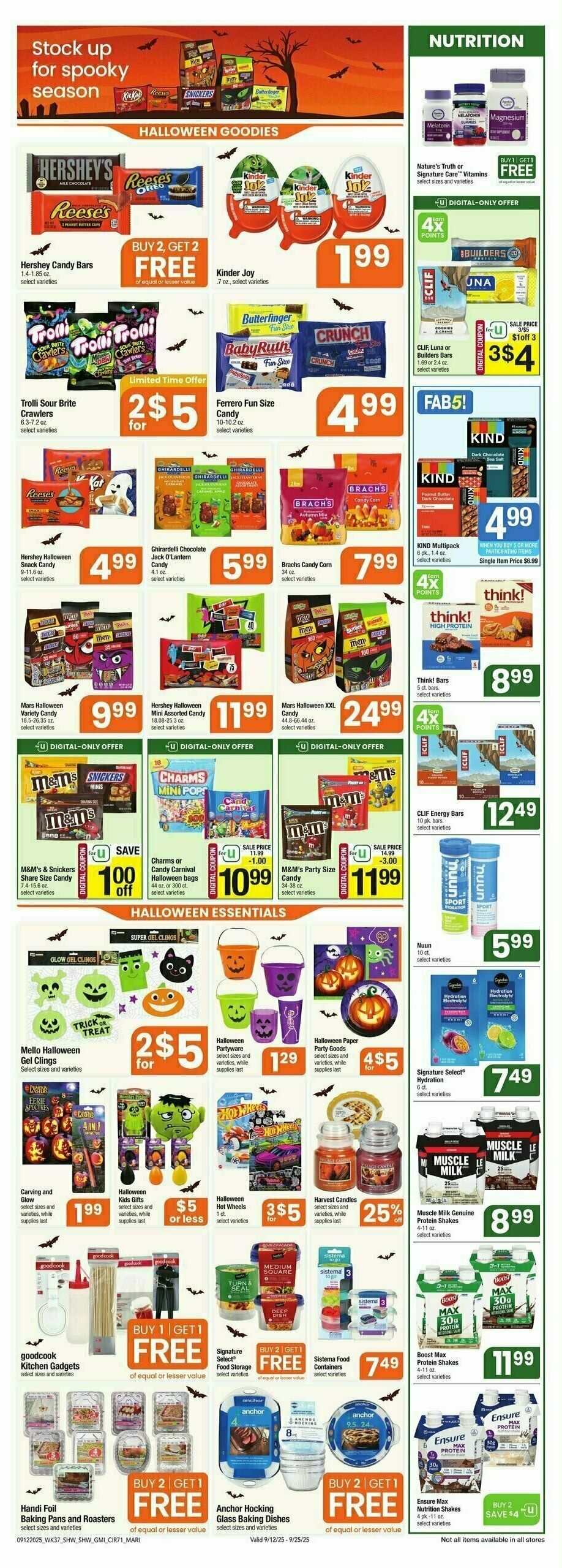 Shaw's Weekly Ad from September 12