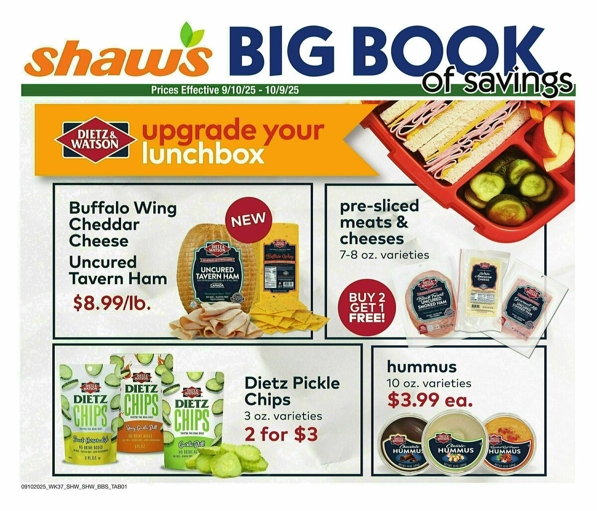 Shaw's Big Book of Savings Weekly Ad from September 10