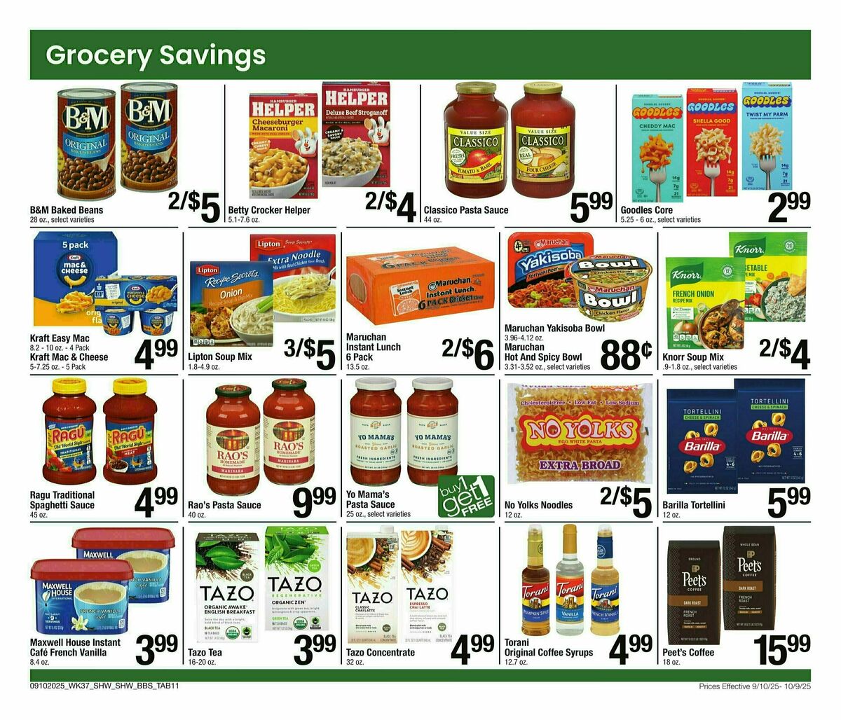 Shaw's Big Book of Savings Weekly Ad from September 10