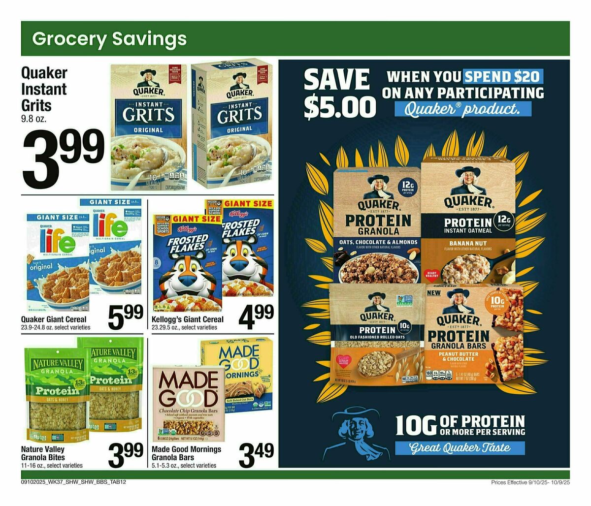 Shaw's Big Book of Savings Weekly Ad from September 10