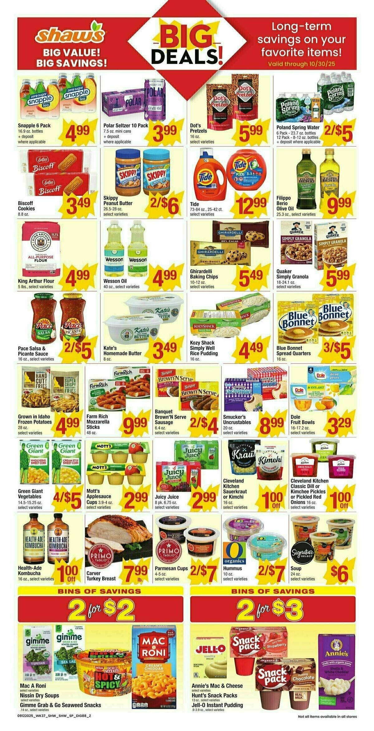 Shaw's Additional Savings Weekly Ad from September 12