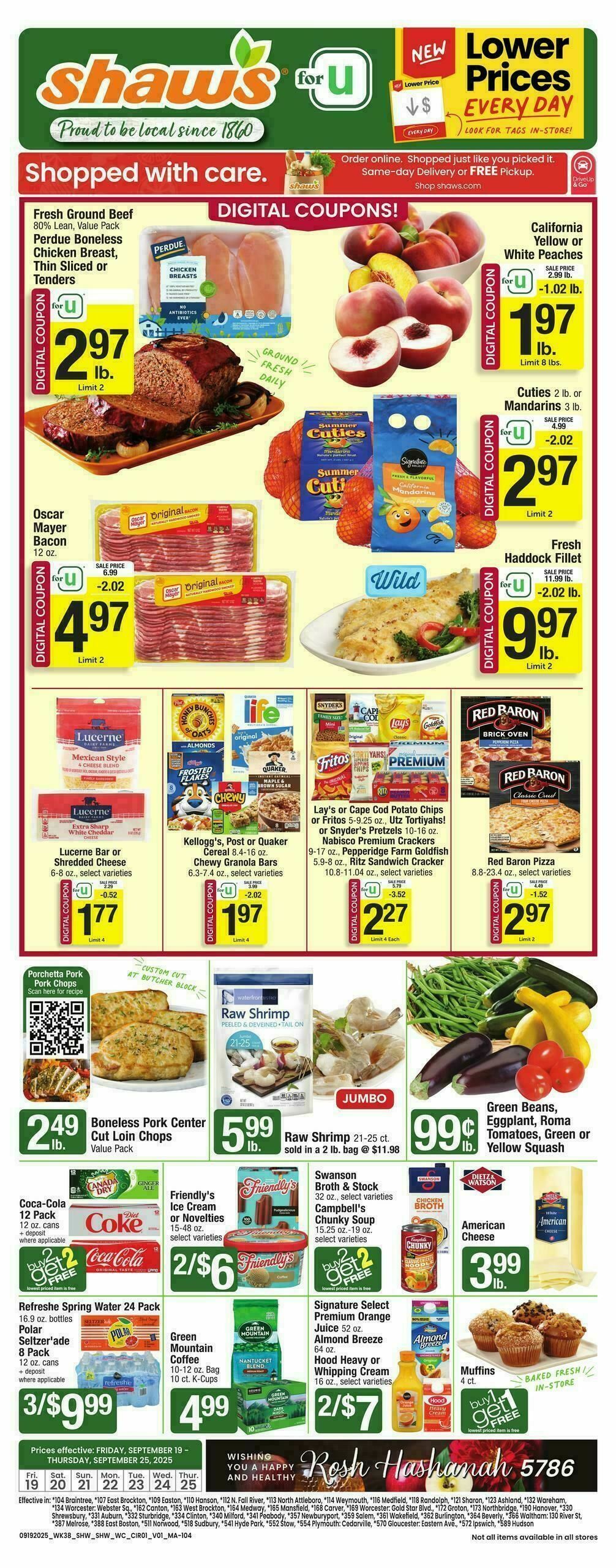 Shaw's Weekly Ad from September 19