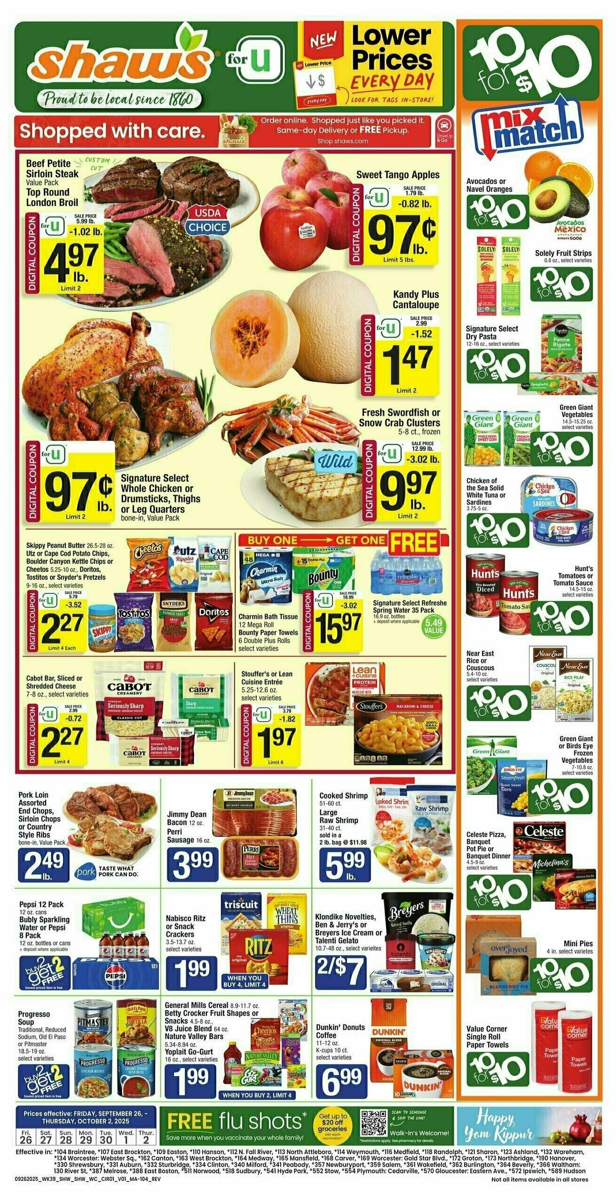 Shaw's Weekly Ad from September 26