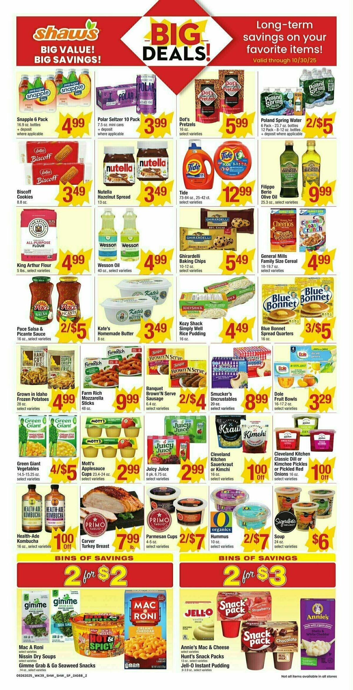 Shaw's Weekly Ad from September 26