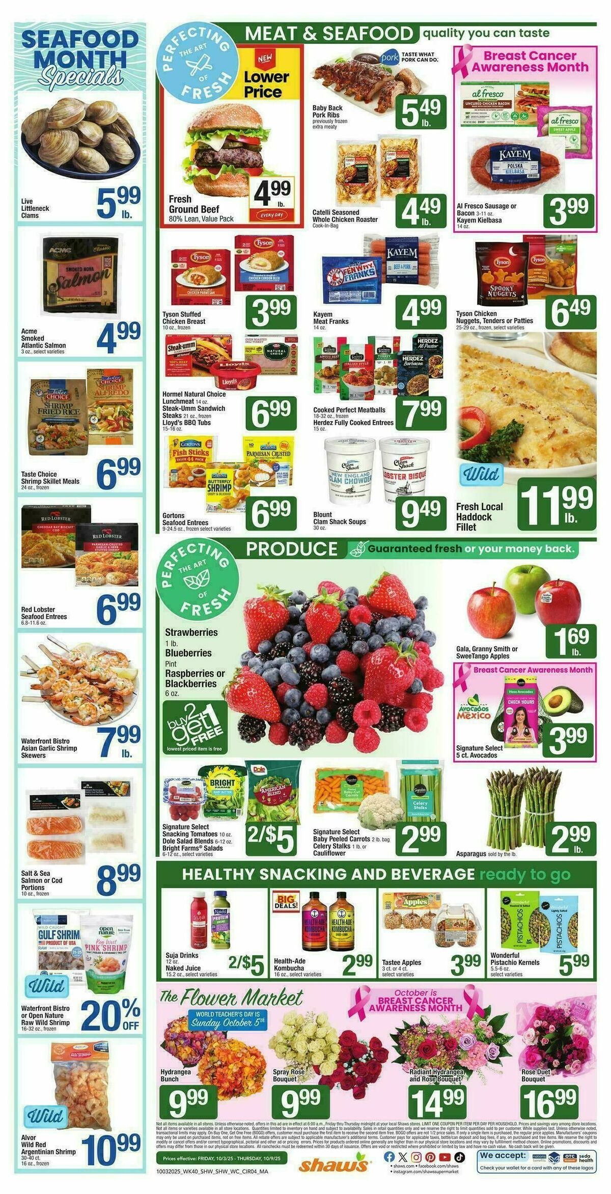 Shaw's Weekly Ad from October 3