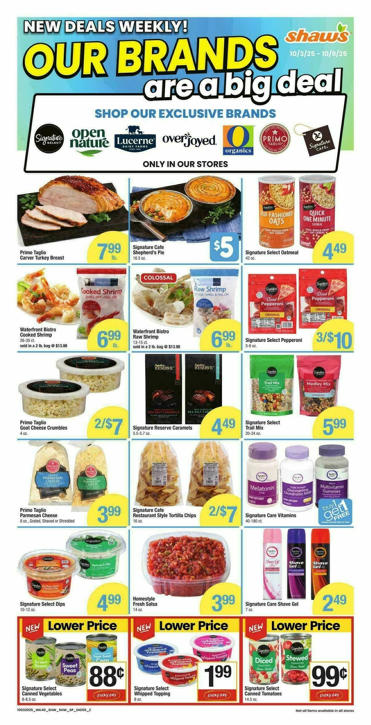 Shaw's Weekly Ad from October 3
