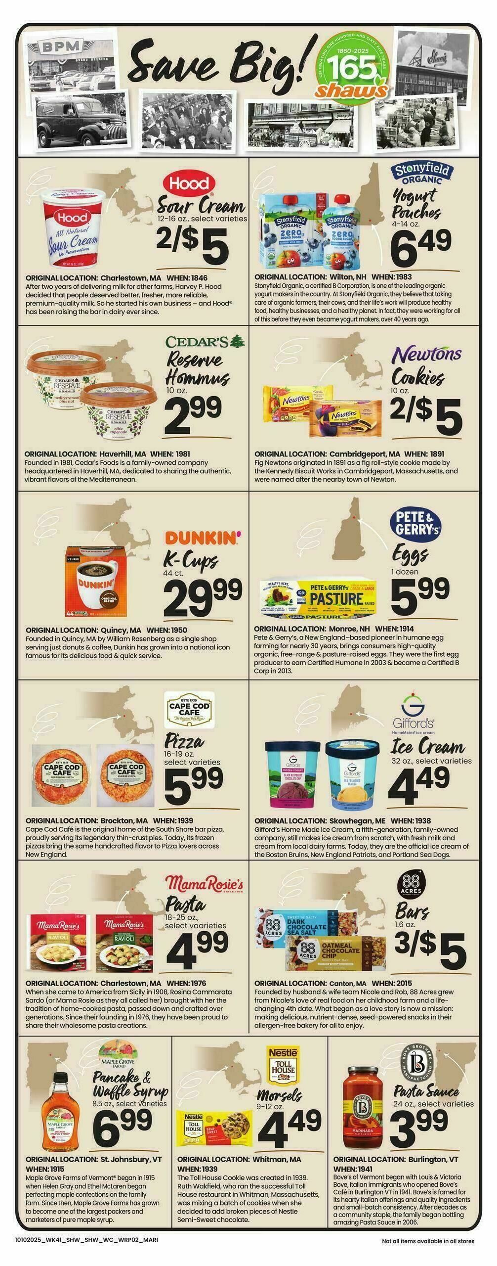 Shaw's Weekly Ad from October 10