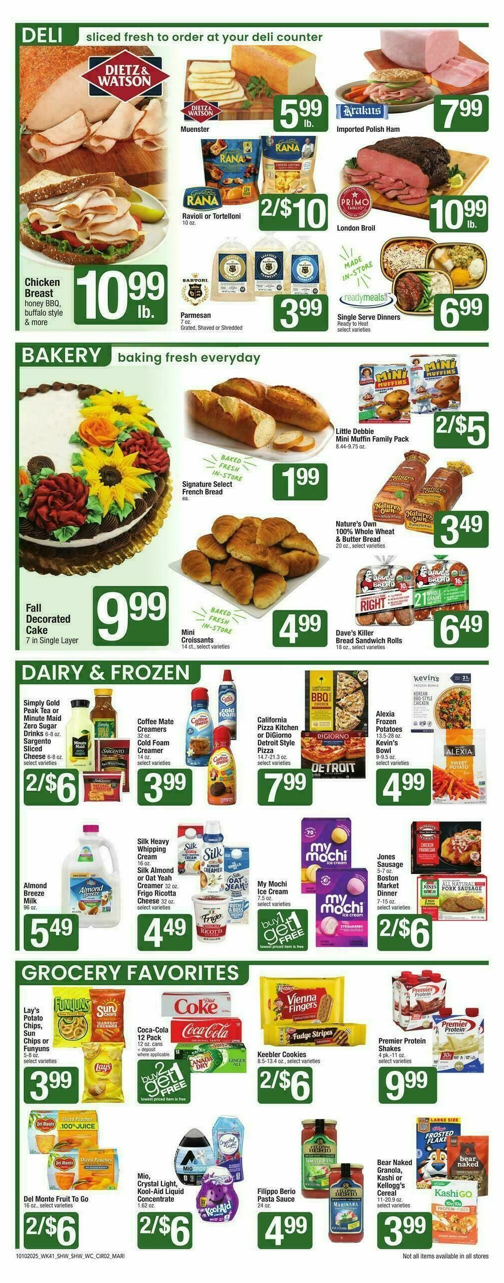 Shaw's Weekly Ad from October 10