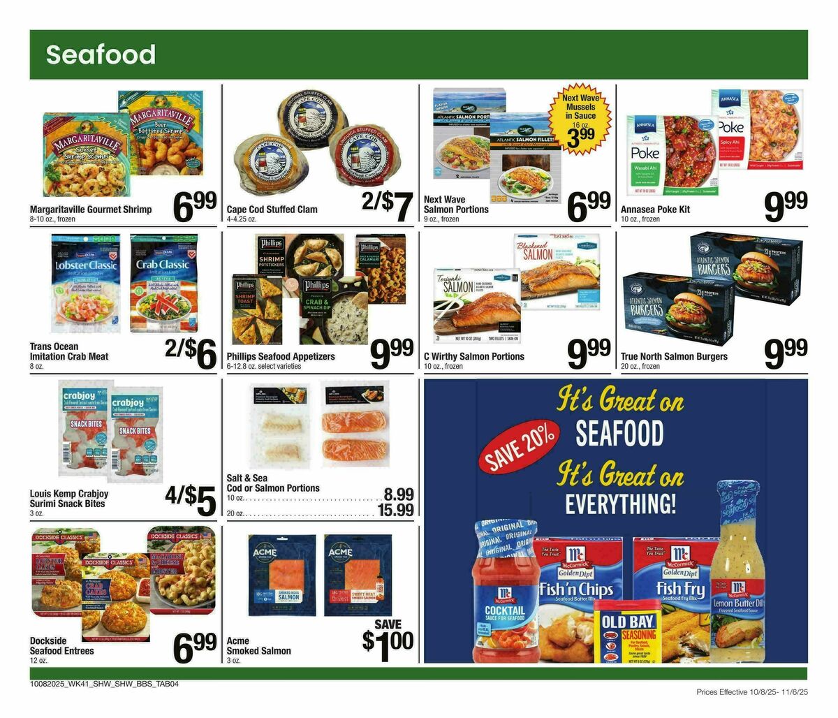 Shaw's Big Book of Savings Weekly Ad from October 8