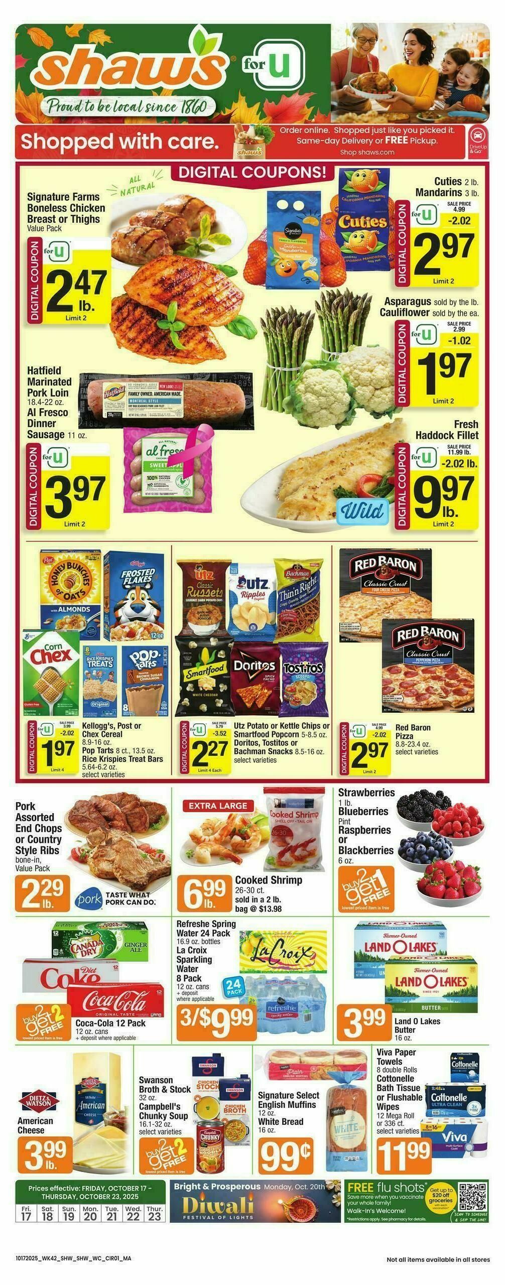 Shaw's Weekly Ad from October 17