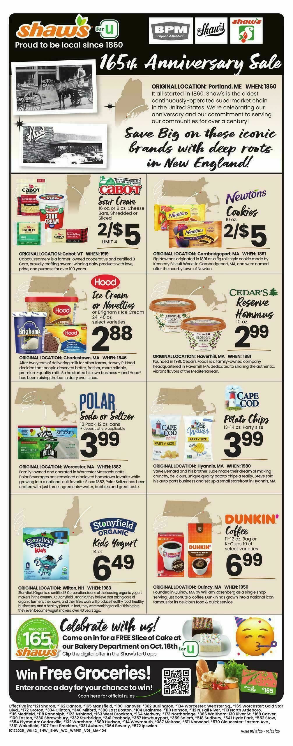 Shaw's Weekly Ad from October 17
