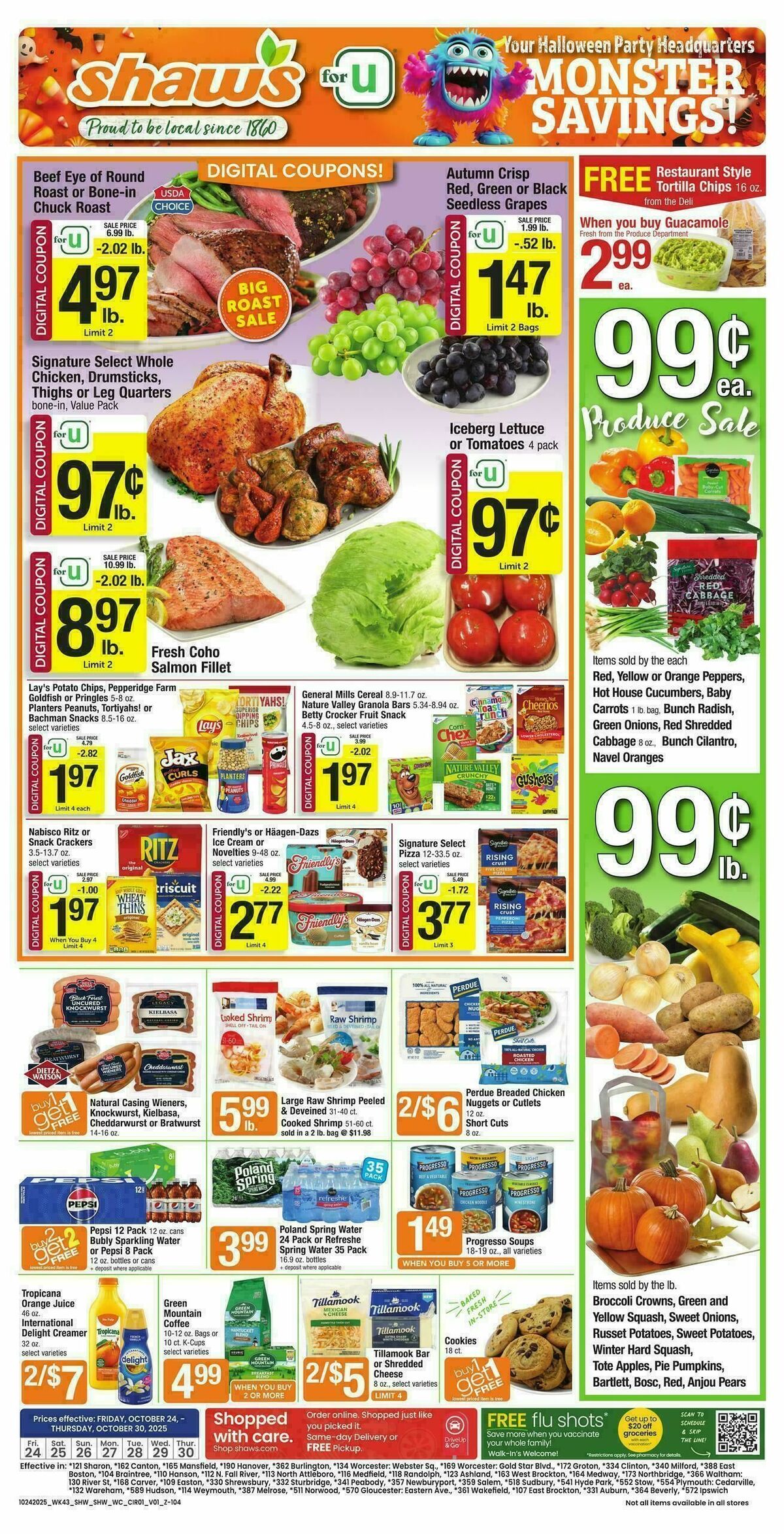 Shaw's Weekly Ad from October 24