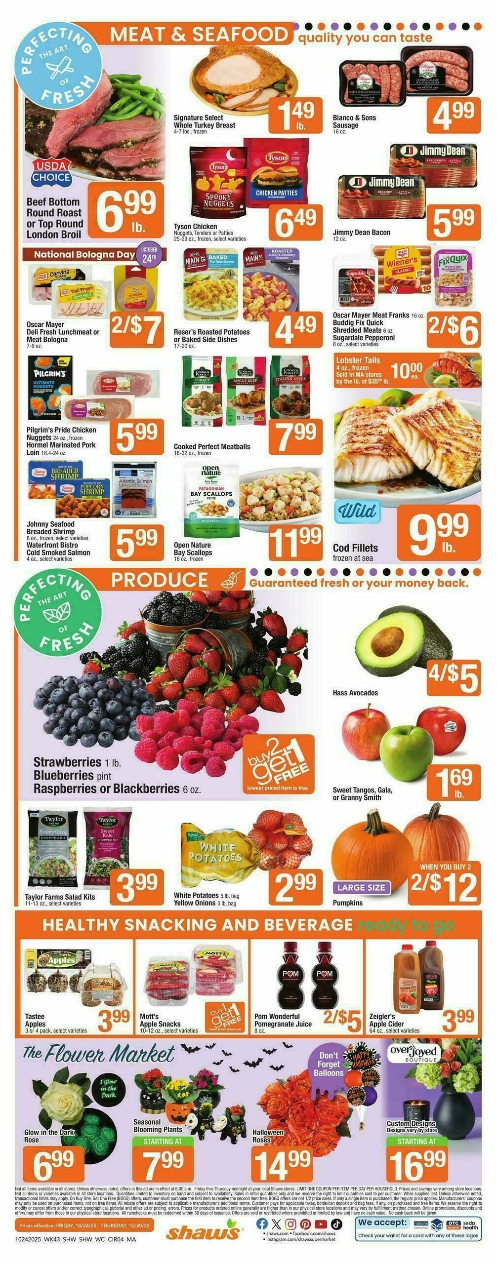 Shaw's Weekly Ad from October 24