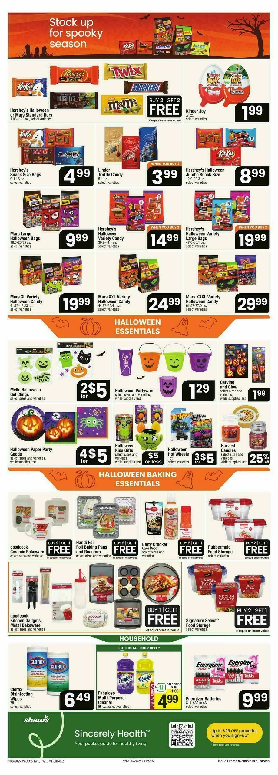 Shaw's Weekly Ad from October 24