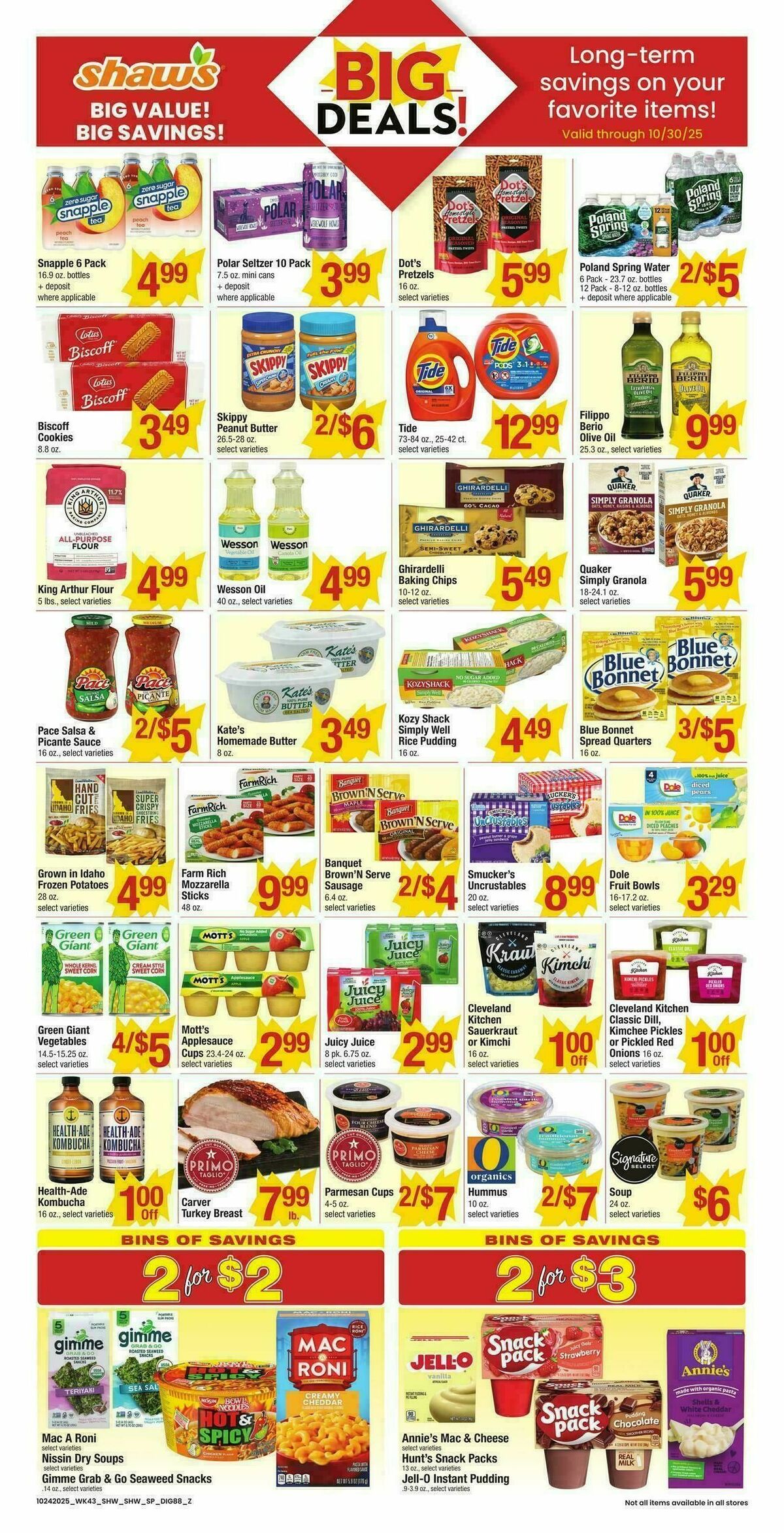 Shaw's Weekly Ad from October 24