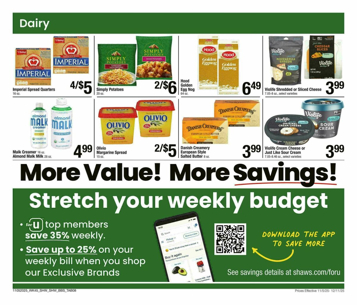 Shaw's Big Book of Savings Weekly Ad from November 5