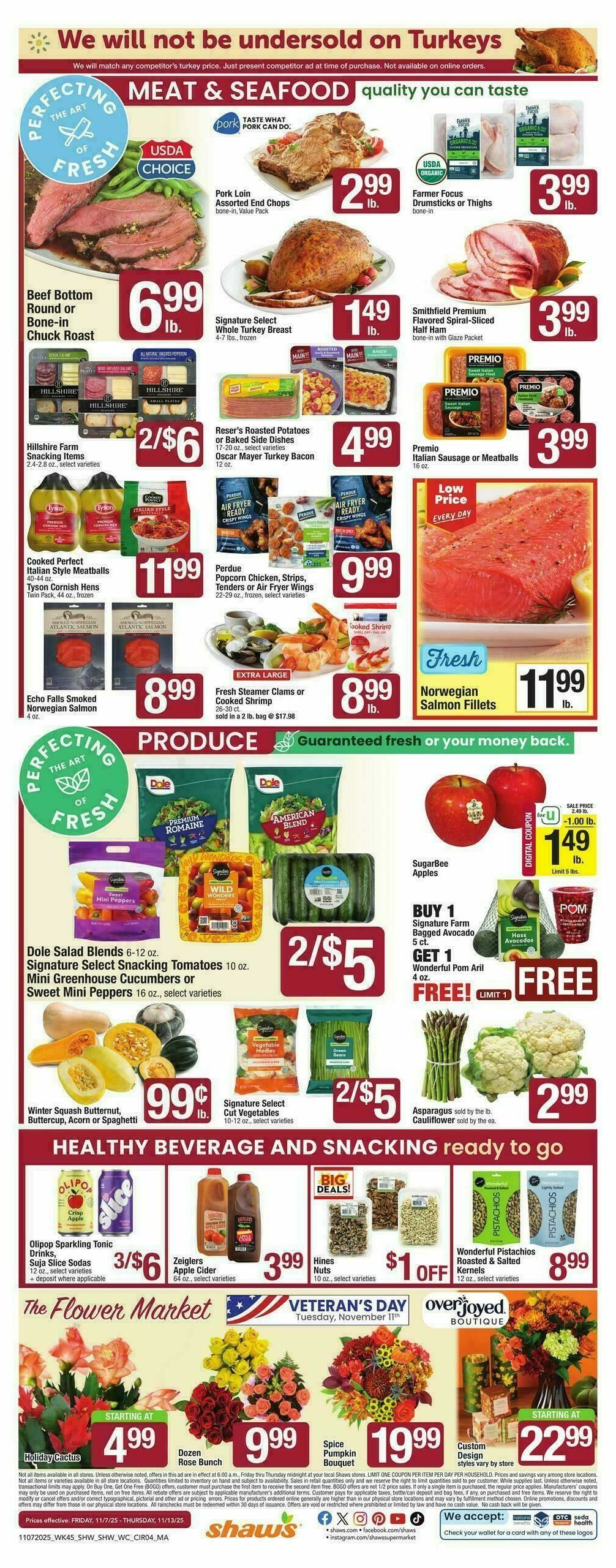 Shaw's Weekly Ad from November 7