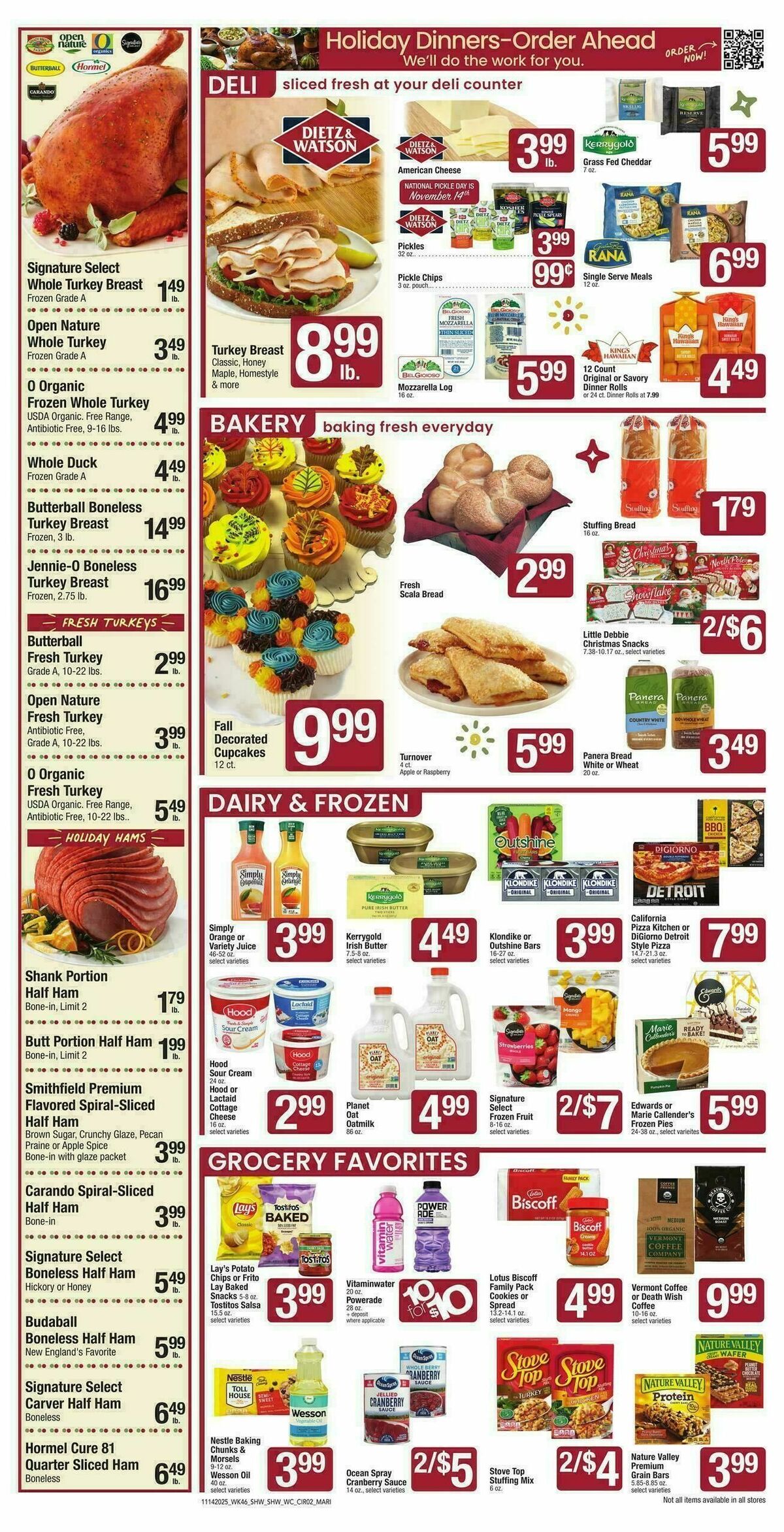 Shaw's Weekly Ad from November 14