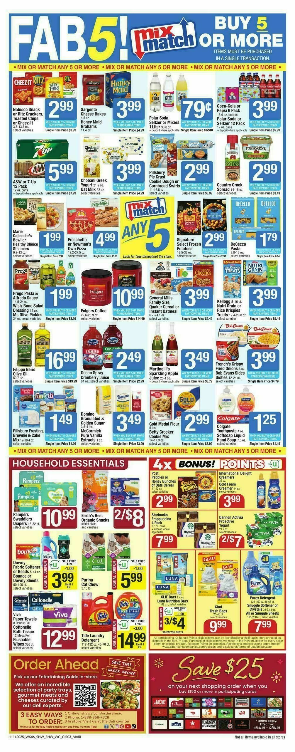 Shaw's Weekly Ad from November 14
