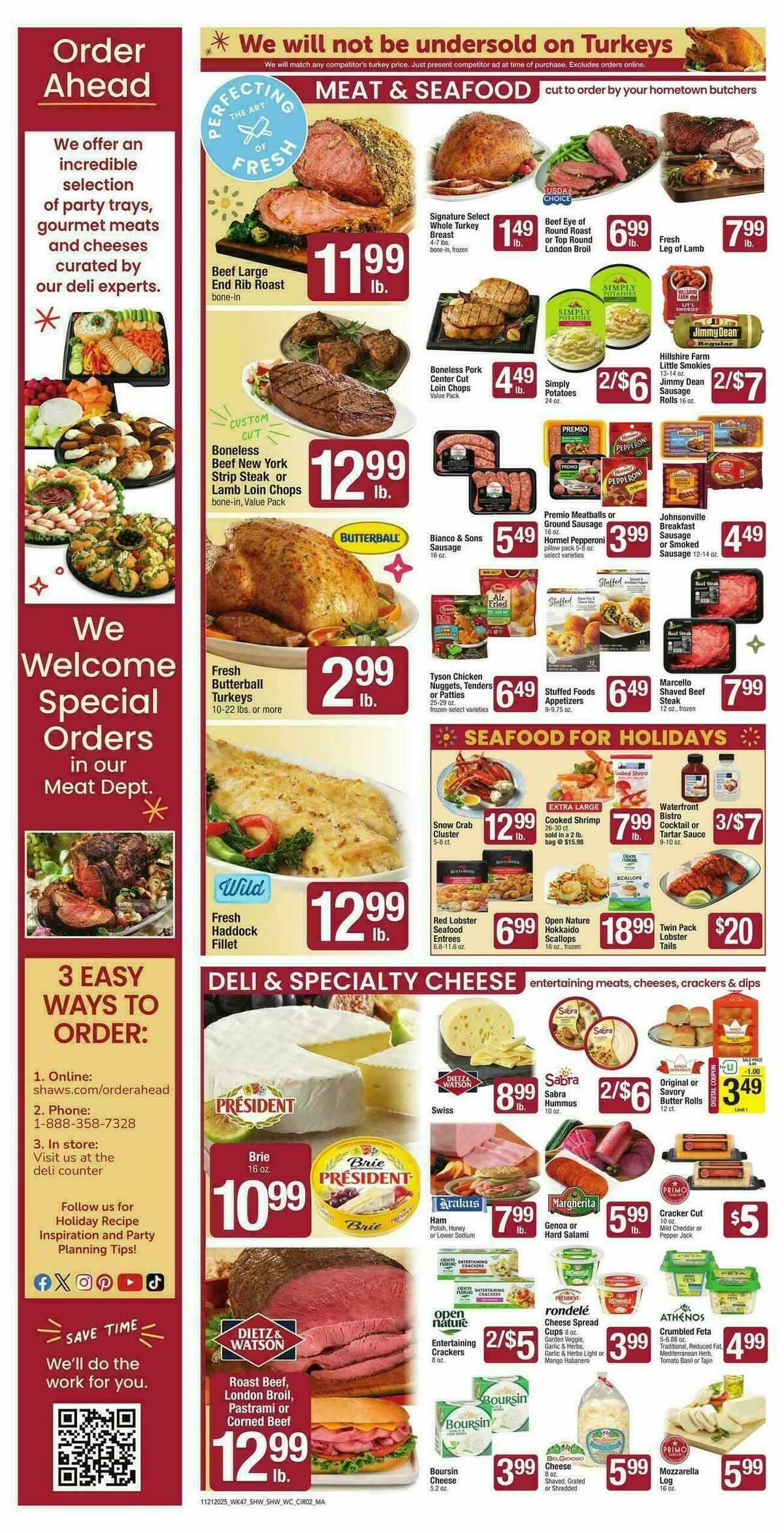 Shaw's Weekly Ad from November 21