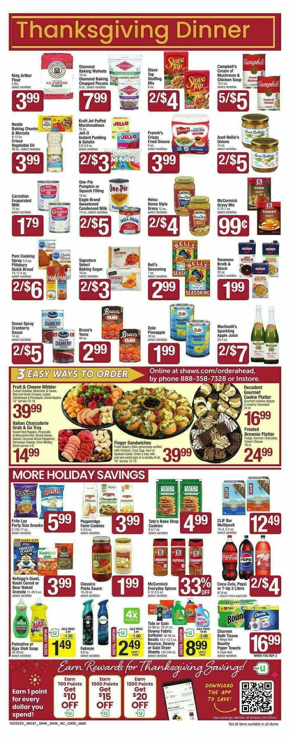 Shaw's Weekly Ad from November 21