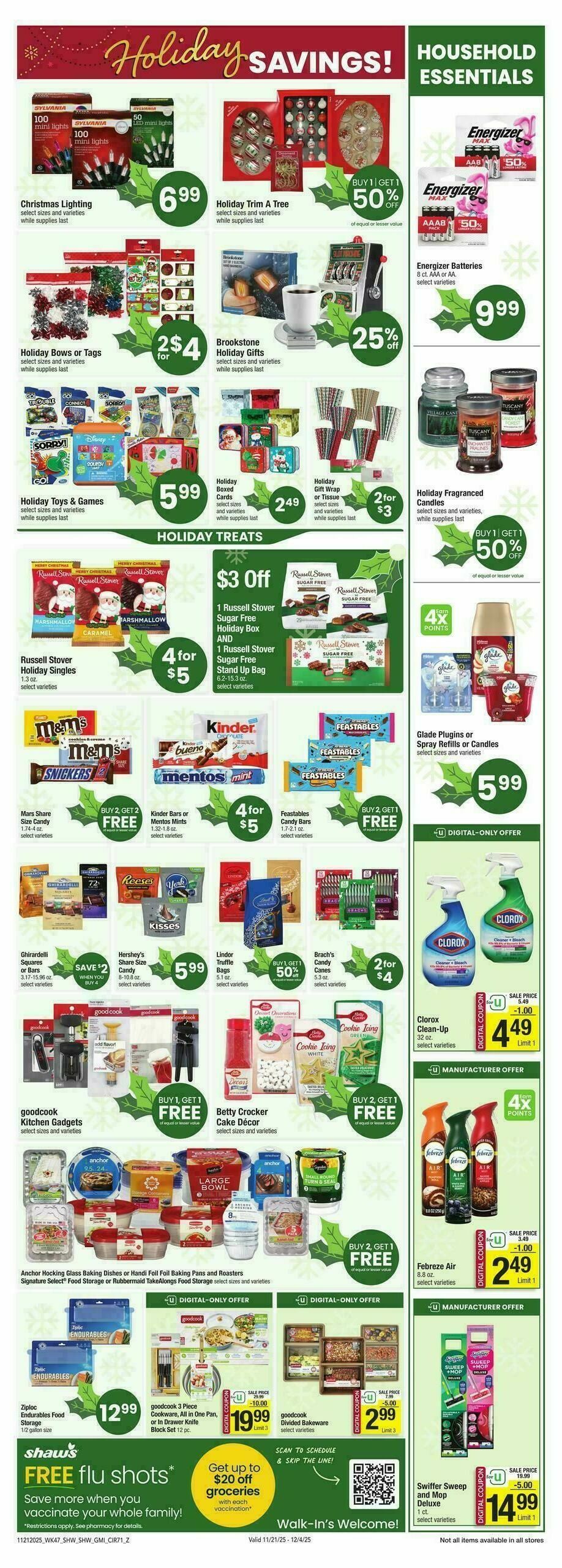 Shaw's Weekly Ad from November 21